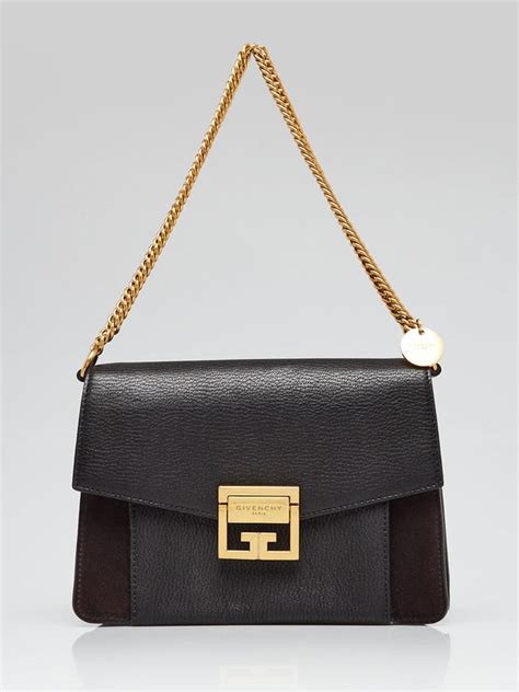 givenchy gv3 small leather & suede shoulder bag|GIVENCHY .